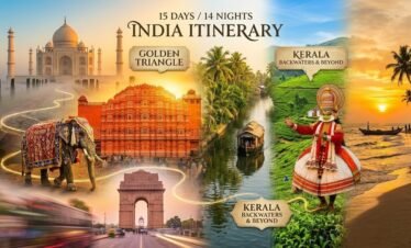 15 Days/14 Nights itinerary covering North India (Golden Triangle) + Kerala