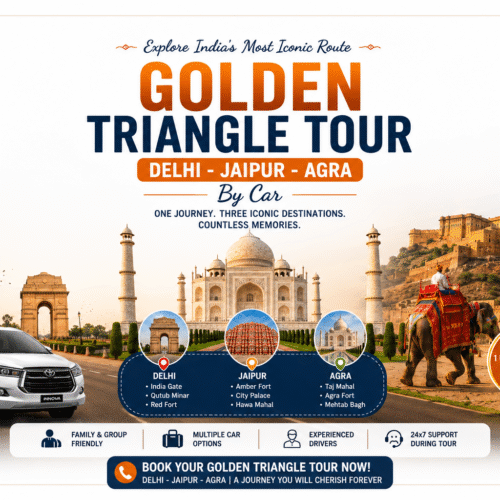Golden Triangle Tour India by Car | Delhi Jaipur Agra Tour Package